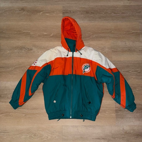 Vintage 90’s Miami Dolphins Nutmeg by Campri Puffer Jacket